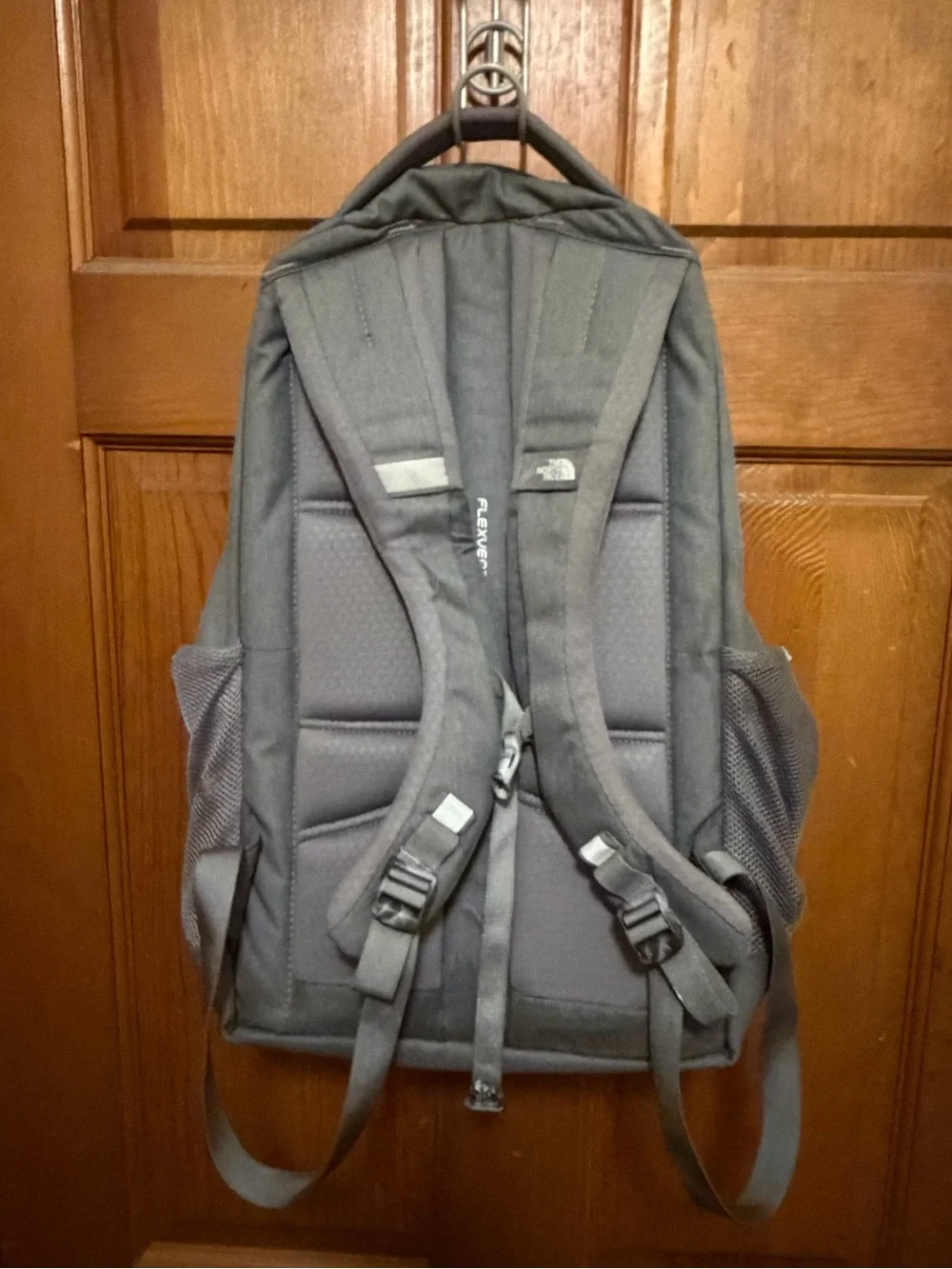 The North Face Jester Backpack - Charcoal Gray with Light Gray Bungee